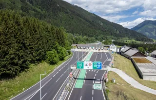 Zulauf zur Mautstelle Bosruck