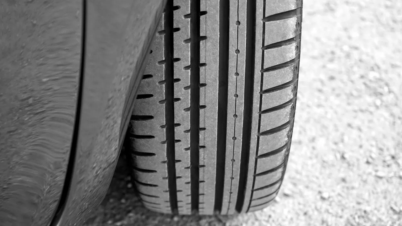 Ein Foto von einem Reifenprofil