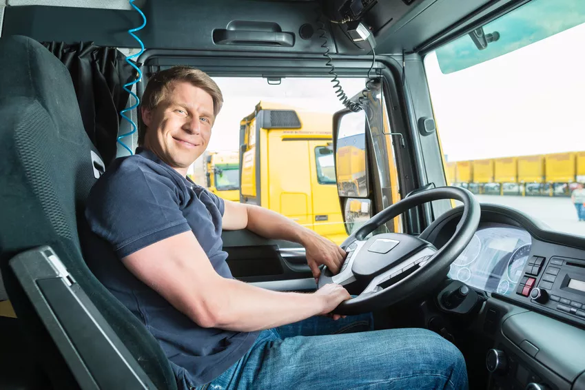 Forwarder Or Truck Driver In Drivers Cap 23873 Office