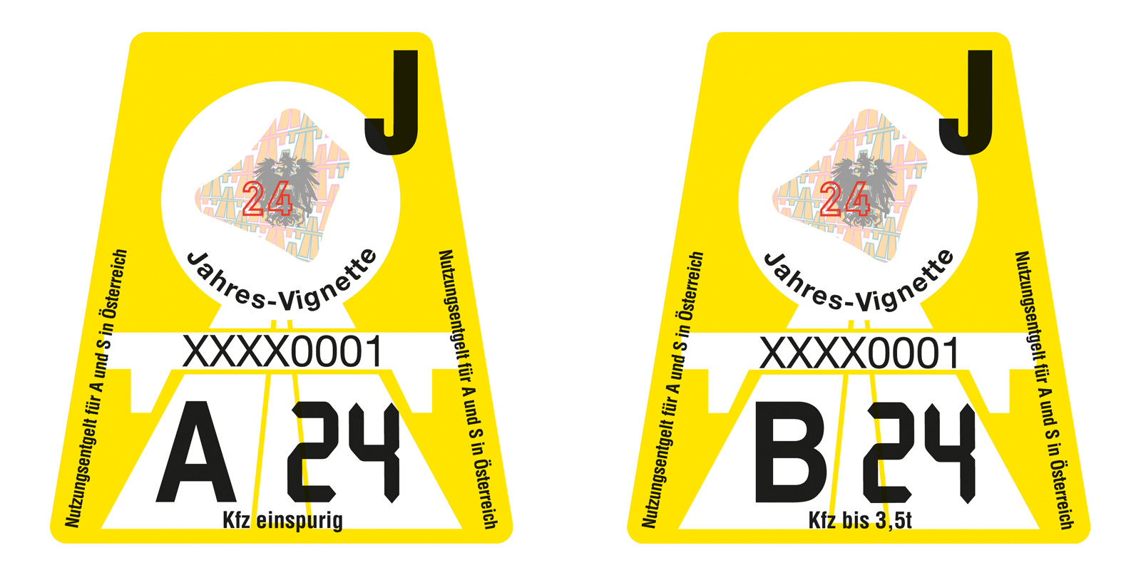 Toll sticker ASFINAG